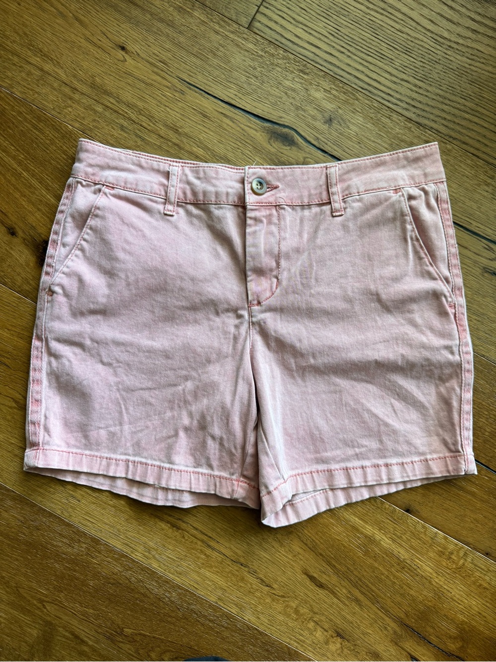 C&C California Salmon/Pink Cotton/Spandex 5.5” Inseam Shorts Sz 6 Coastal Summer